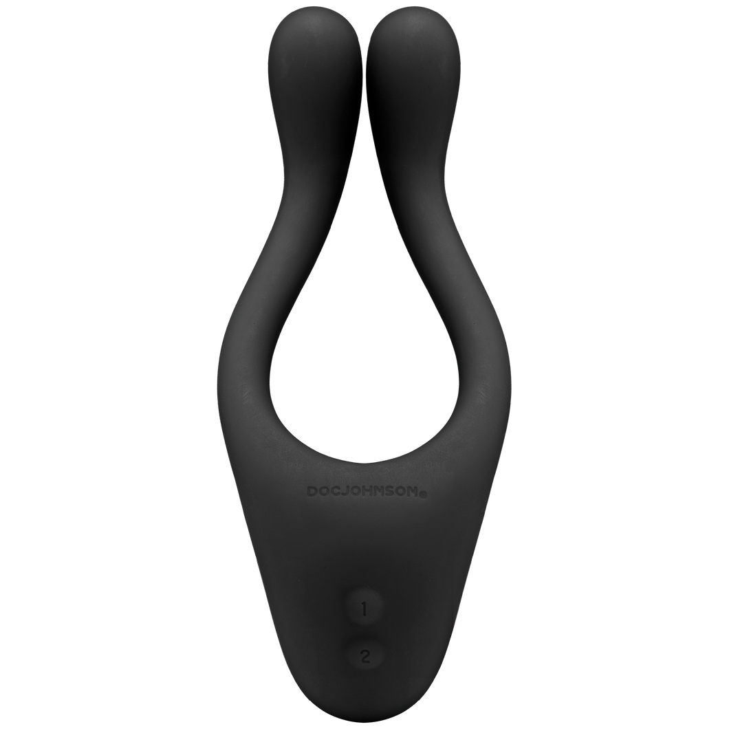 Tryst Multi Erogenous Zone Silicone Massager - Black DJ0990-05-BX